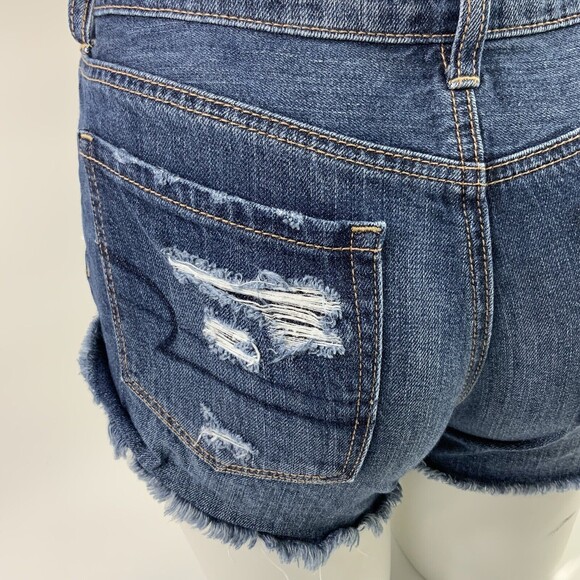 American Eagle TomGirl Shorts Distressed Jean Shortie 00 - Picture 11 of 11